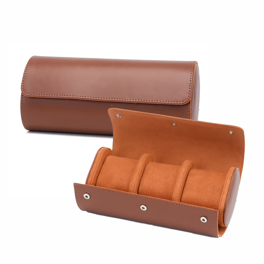 Premuim Black Leather Case - 3 Slots